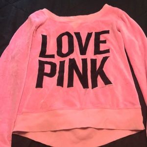 Pink crew neck